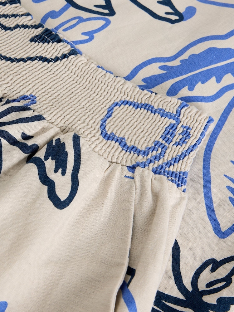 White Stuff White Shelly Linen Blend Culottes - Image 6 of 6