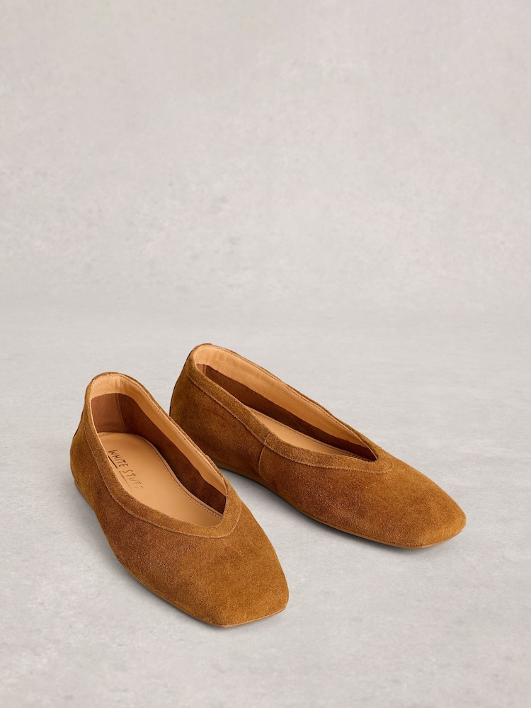 White Stuff Brown Sloane Ballerinas - Image 2 of 4 White Stuff Brown Sloane Ballerinas - Image 2 of 4