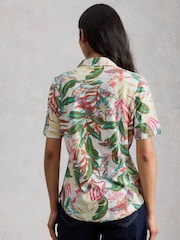 White Stuff White Annie Short Sleeve Jersey Shirt - Image 2 of 6