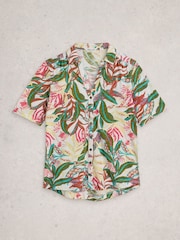 White Stuff White Annie Short Sleeve Jersey Shirt - Image 5 of 6