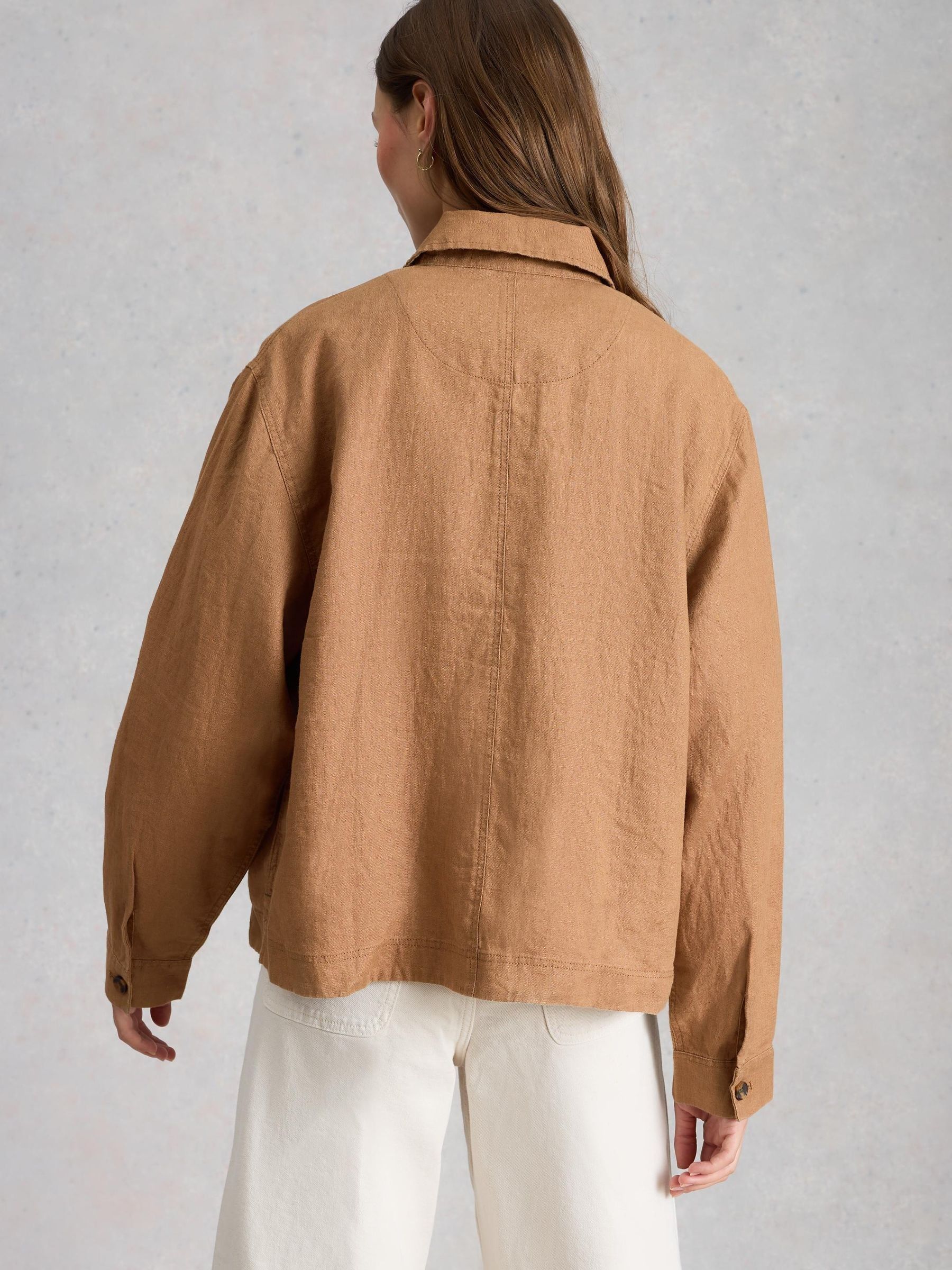Buy White Stuff Brown Isabel Linen Jacket from Next USA