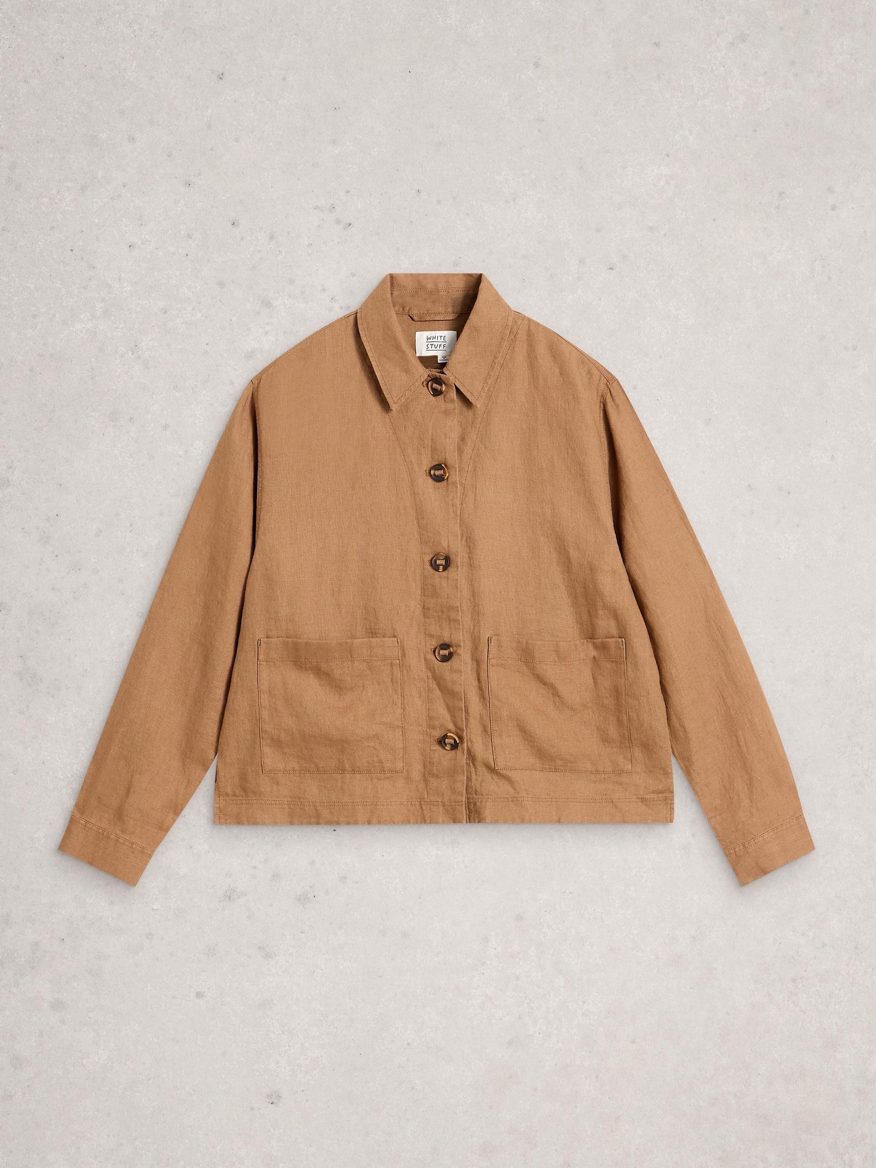 Buy White Stuff Brown Isabel Linen Jacket from Next USA