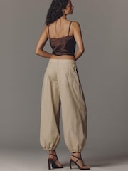 Anthropologie Green Pilcro Balloon Trousers - Image 2 of 4