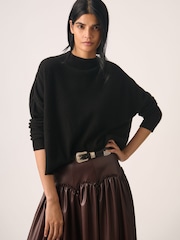 Itim - Anthropologie Alani Cashmere Mock Neck Jumper - Larawan 1 ng 4