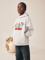 Grey Christmas Sweatshirt Hoodie (3-16yrs) - Image 1 of 4