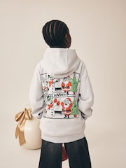 Grey Christmas Sweatshirt Hoodie (3-16yrs) - Image 2 of 4