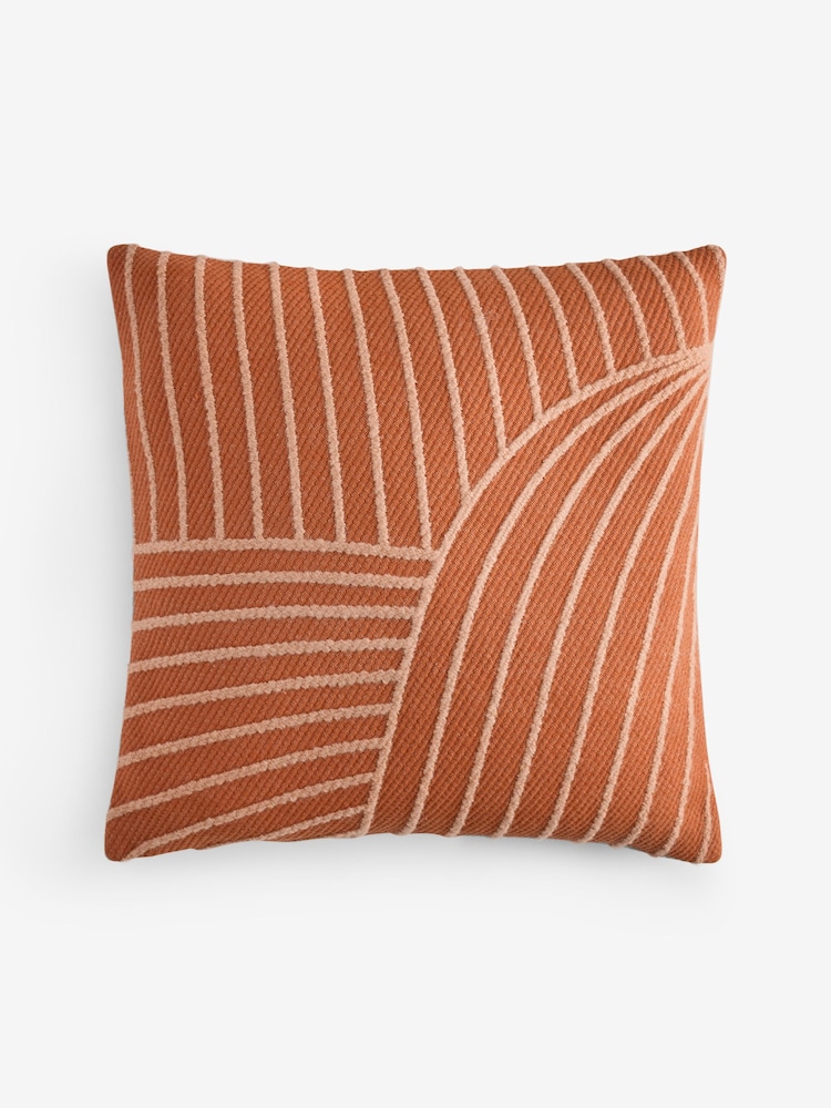 MADE.COM Rust Casey Cushion - Image 4 of 4