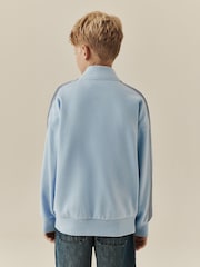 Light Blue Side Stripe Zip Through Jacket (3-16yrs) - Image 3 of 10