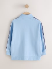 Light Blue Side Stripe Zip Through Jacket (3-16yrs) - Image 8 of 10
