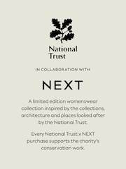 Blue Print National Trust X Next Long Sleeve Mini Twill Dress - Image 3 of 9