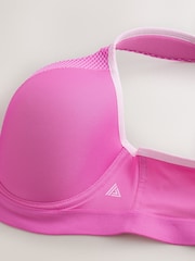 Ροζ - Σουτιέν B-G Active Sports Μεγάλη στήριξη Dry Tech Full Cup με ενσύρματη σύνδεση - Εικόνα 8 από 10