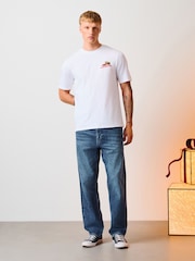 Ecru White Racing Christmas Graphic T-Shirt - Image 2 of 9