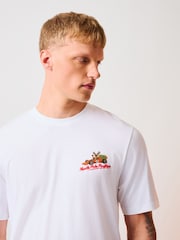 Ecru White Racing Christmas Graphic T-Shirt - Image 4 of 9