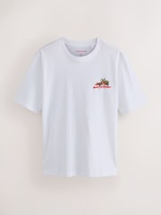 Ecru White Racing Christmas Graphic T-Shirt - Image 7 of 9