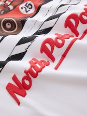 Ecru White Racing Christmas Graphic T-Shirt - Image 8 of 9