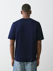 Navy Blue Hamish Christmas Graphic T-Shirt - Image 3 of 7