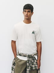 White Snoopy Comic Strip - Camiseta navideña - Imagen 2 de 9