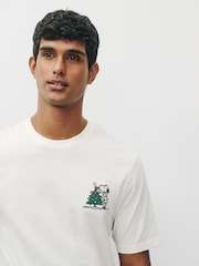 White Snoopy Comic Strip - Camiseta navideña - Imagen 4 de 9
