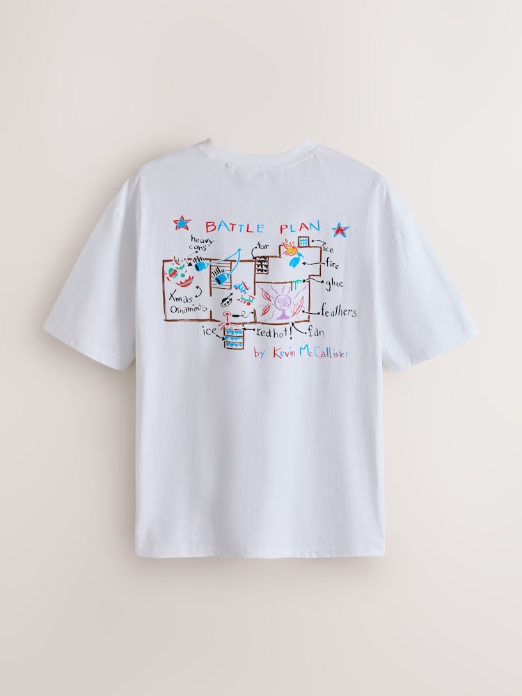 Ecru White Home Alone - Camiseta navideña - Imagen 1 de 4