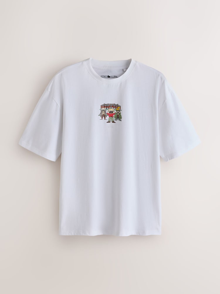 Ecru White Home Alone - Camiseta navideña - Imagen 2 de 4