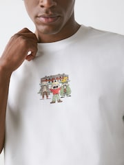 Ecruweiß Home Alone - T-Shirt mit weihnachtlichem Print - Bild 5 von 9