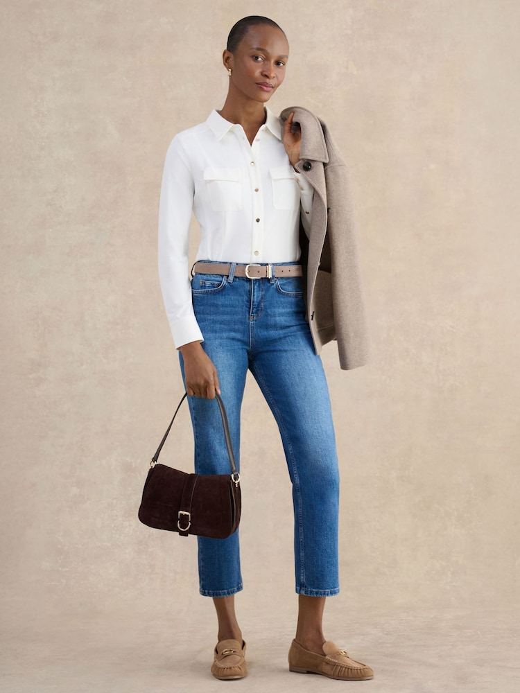 Hobbs White Rosana Shirt - Image 1 of 5 Hobbs White Rosana Shirt - Image 1 of 5