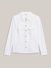Hobbs White Rosana Shirt - Image 5 of 5