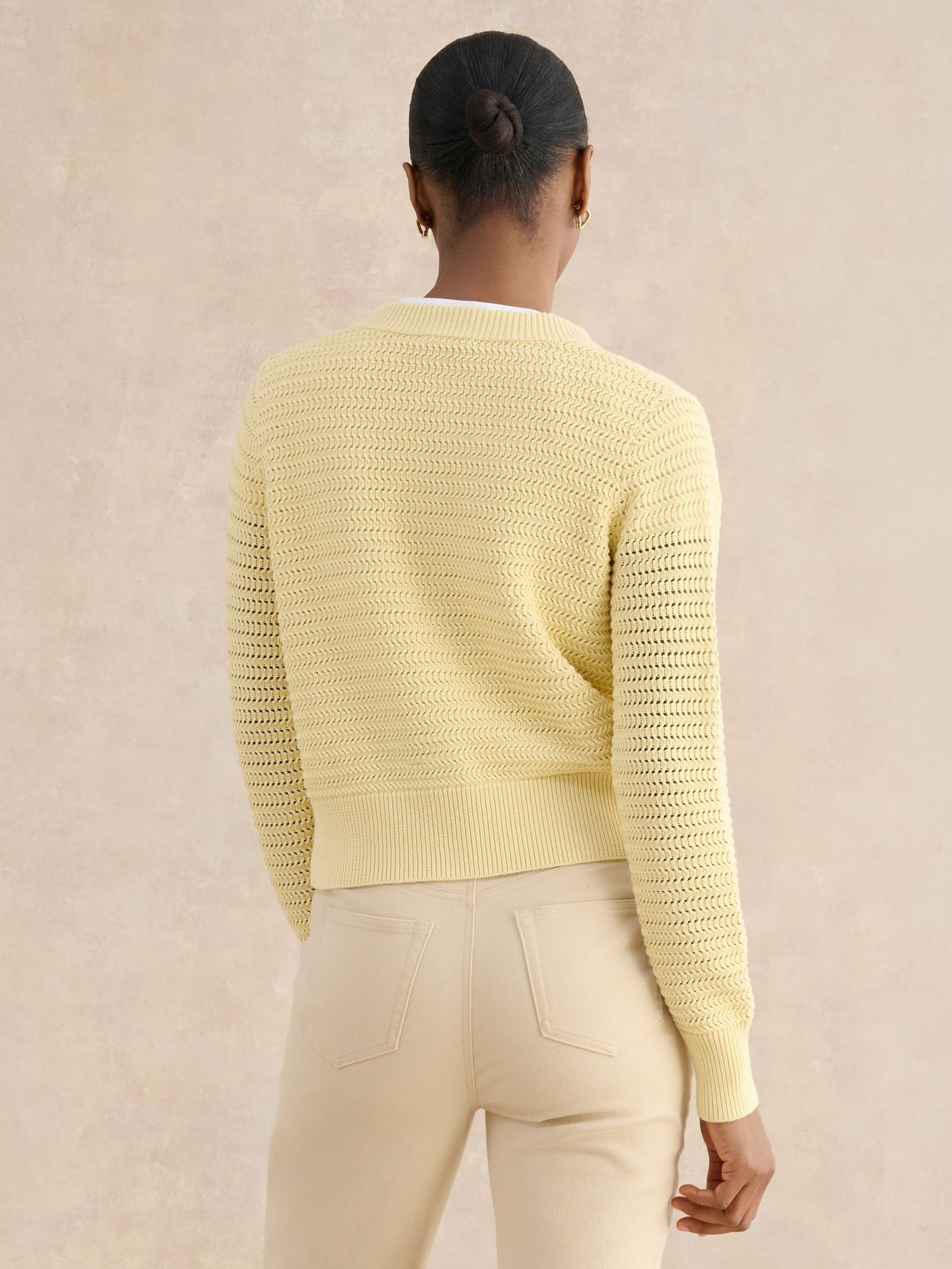 Buy Hobbs Yellow Felicity Cardigan from Next USA