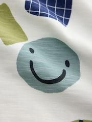 Green/Ecru/Tan Smiley Shapes Oversized Pyjamas 3 Pack (9mths-10yrs) - Image 7 of 7