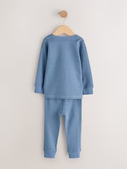 Navy/Ecru Bears Snuggle Pyjamas 3 Pack (9mths-6yrs) - Image 5 of 8