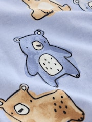 Navy/Ecru Bears Snuggle Pyjamas 3 Pack (9mths-6yrs) - Image 8 of 8