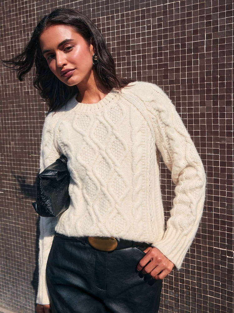 Friends Like These Ivory Cable Jumper - Image 1 of 5