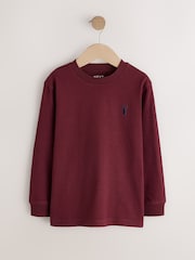 Berry/Navy/Green Long Sleeve Colourblock T-Shirts 3 Pack (3-16yrs) - Image 3 of 7