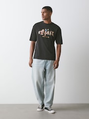 Black The Simpsons - T-Shirt mit weihnachtlichem Print - Bild 2 von 4