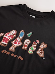 Black The Simpsons Christmas T-Shirt - Image 6 of 7