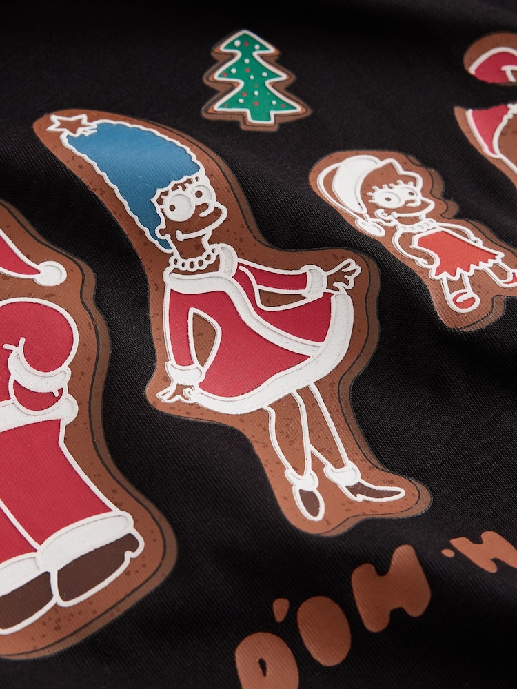 Black The Simpsons Christmas T-Shirt - Image 7 of 7 Black The Simpsons Christmas T-Shirt - Image 7 of 7