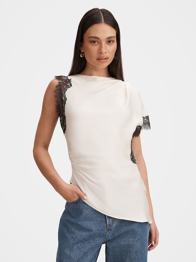 Forever New Dixie Lace Blouse - Imagen 1 de 5