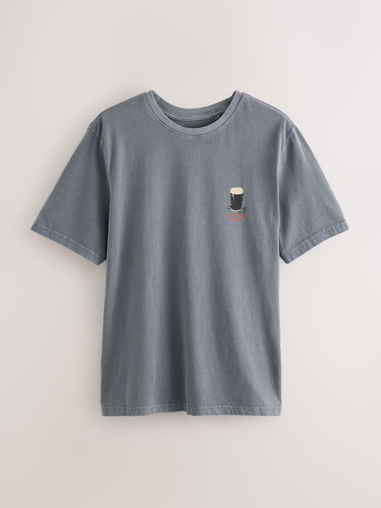 Grau/Guinness - T-Shirt mit weihnachtlichem Print - Bild 2 von 4 Grau/Guinness - T-Shirt mit weihnachtlichem Print - Bild 2 von 4