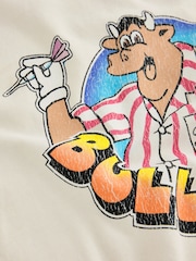 Ecru White Bulleye Graphic Print T-Shirt - Image 6 of 7