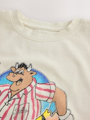 Ecru White Bulleye Graphic Print T-Shirt - Image 7 of 7