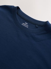 Navy Regular Fit Motionflex Soft Heavyweight T-Shirt - Image 8 of 8