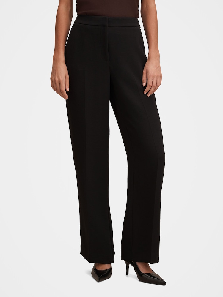 Forever New Black Dani Straight Leg Trousers - Image 1 of 5 Forever New Black Dani Straight Leg Trousers - Image 1 of 5