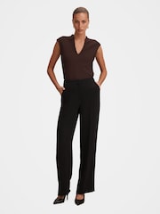 Forever New Black Dani Straight Leg Trousers - Image 5 of 5