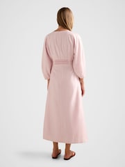 Forever New Pink Scarlett Cocoon Sleeves Midi Dress - Image 2 of 4