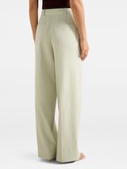 Forever New Green Veda Wide Leg Trousers - Image 3 of 5
