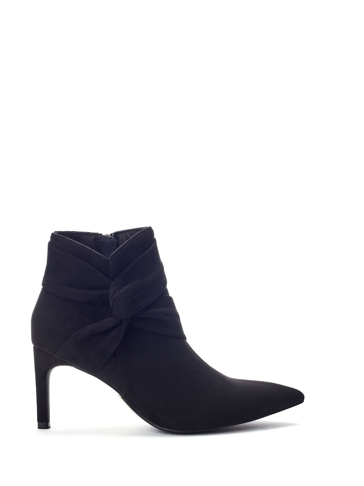 Moda in Pelle Black Quinia Twisted Detail Pointed Shoe Boots - Image 1 of 4 Moda in Pelle Black Quinia Twisted Detail Pointed Shoe Boots - Image 1 of 4