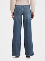 Forever New Blue Yasmin Slim Wide Leg Jeans - Image 2 of 5