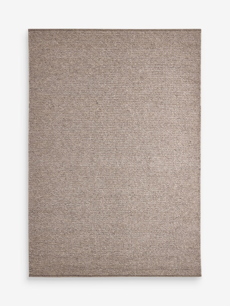 Laura Ashley Natural Braided Wool Rug - Image 1 of 1 Laura Ashley Natural Braided Wool Rug - Image 1 of 1