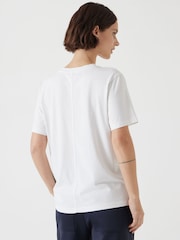 Hush White Rosie Regular Fit Cotton T-Shirt - Image 2 of 5