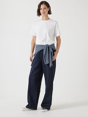 Hush White Rosie Regular Fit Cotton T-Shirt - Image 3 of 5